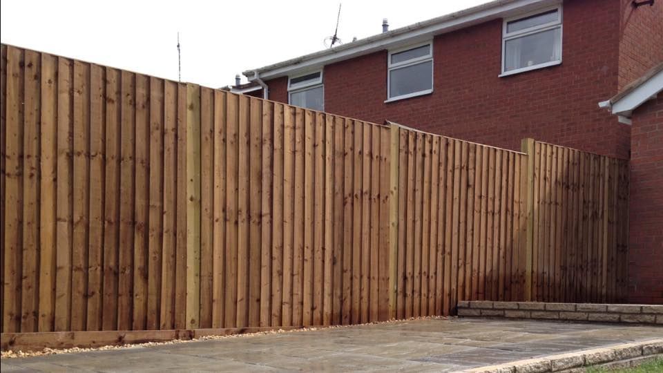 DNA landscaping Coventry new garden feather board fence
