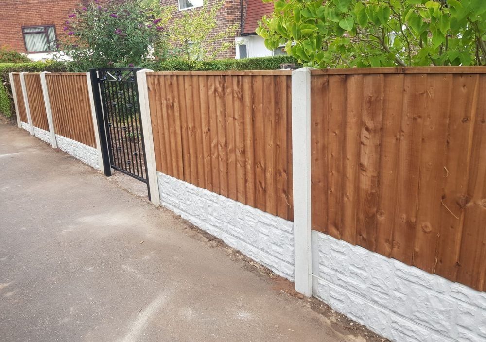 wooden fencing with metal garden gate in Coventry