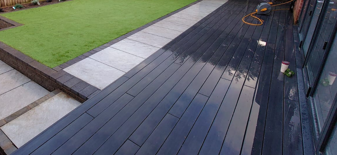 DNA Landscapes Coventry - composite decking installation