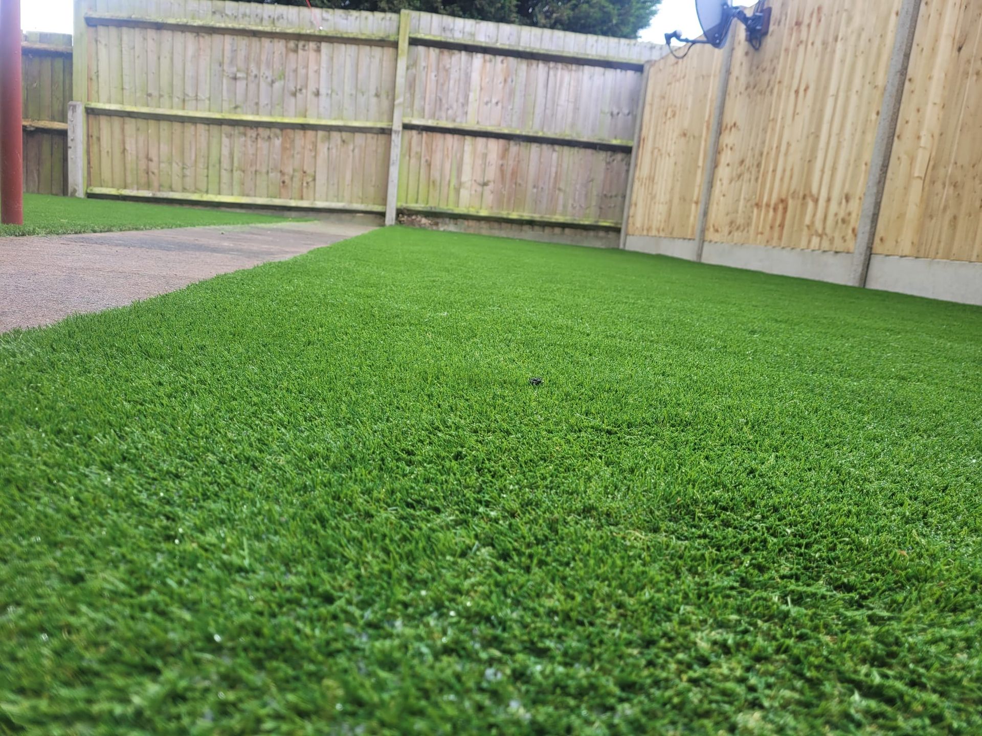 new artificial grass installation by DNA Landscapes Coventry