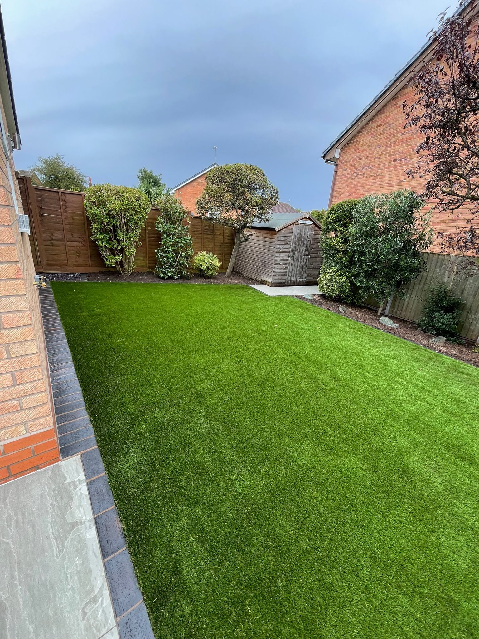 DNA Landscapes new artificial grass lawn, installed for a customer in Coventry