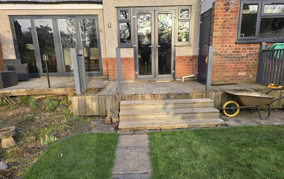 Before landscaping started in the Earlsdon garden