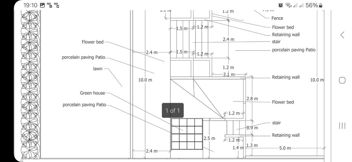 DNA Landscapes preliminary 2D outline sketch of your garden design