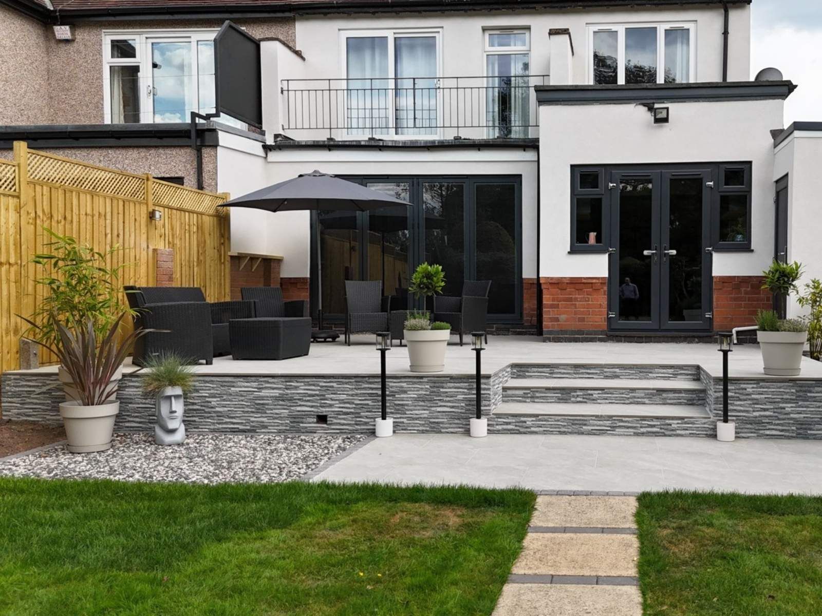 Completed landscaping project in Earlsdon, Coventry
