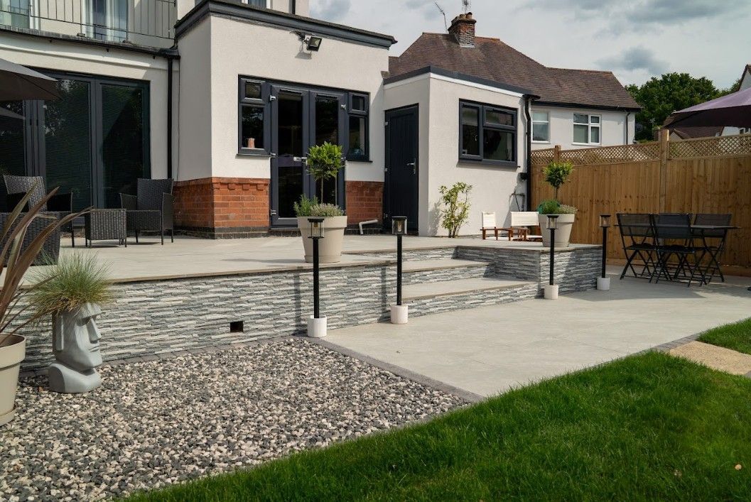 DNA landscaping build following the 3d garden designs in Earlsdon