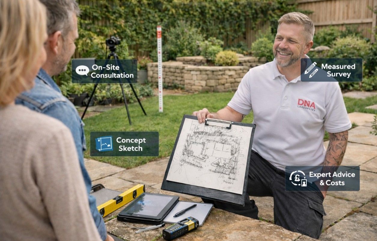 DNA landscapes providing a garden assessment for a client