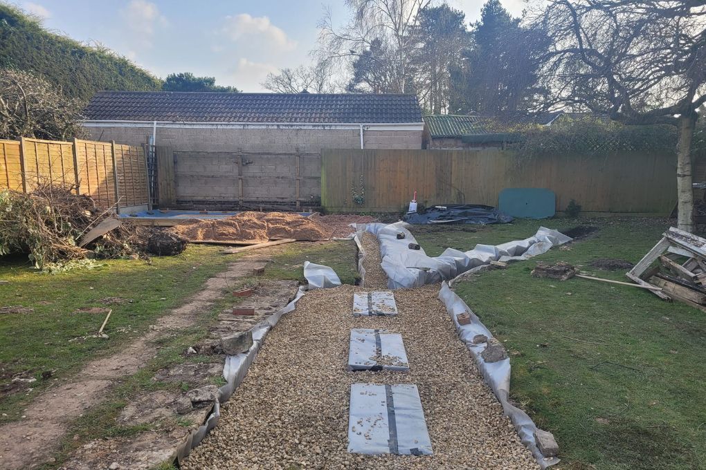DNA Landscapes garden drainage solutions in Long Lawford