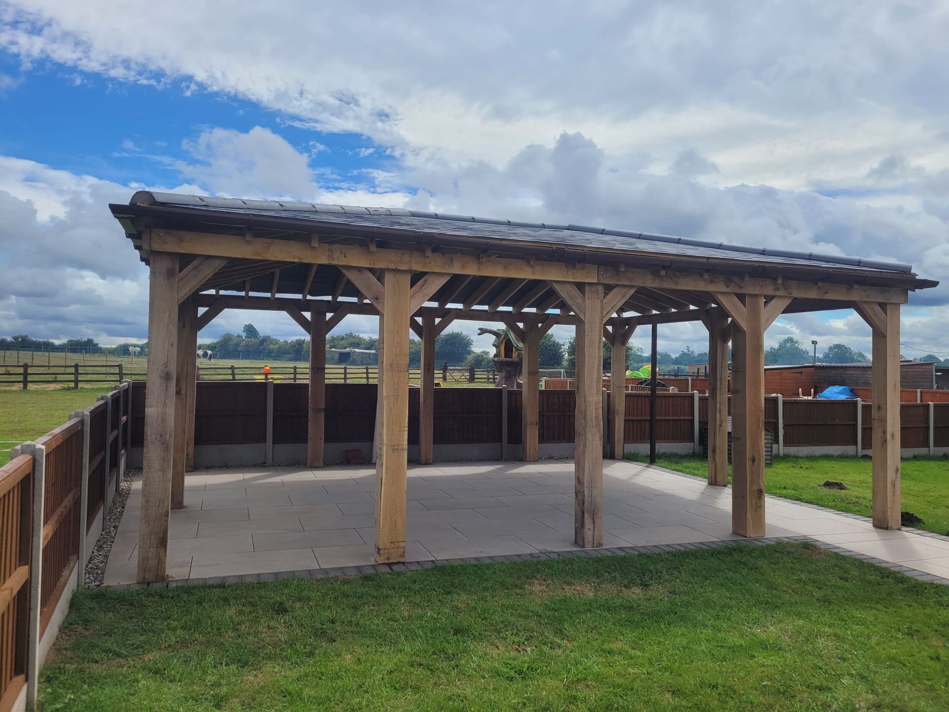 DNA Landscapes wooden garden structure in Coventry 