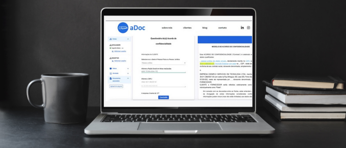 São tomados documentos em formatos padrão e colocados em camadas com lógica algorítmica.