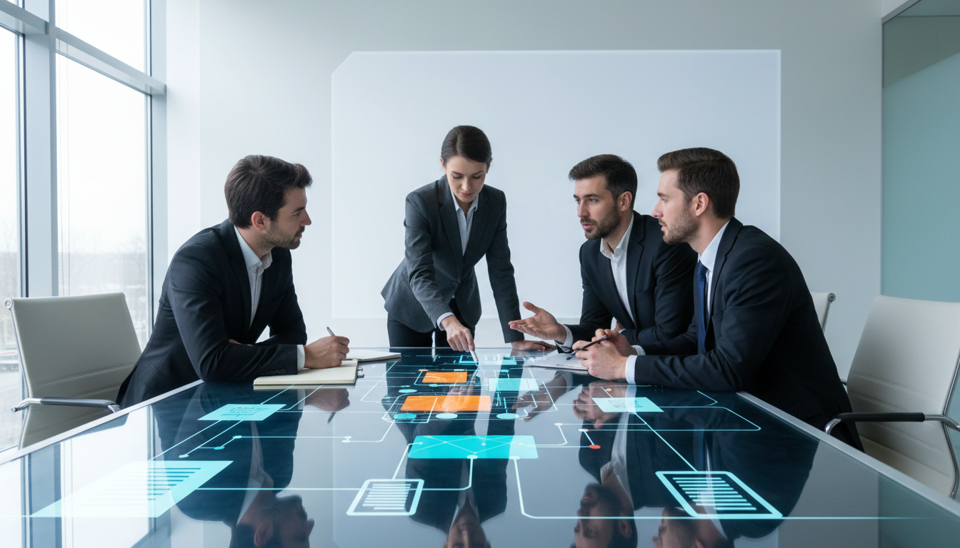 Painel digital de software de gestão de contratos exibindo prazos, cláusulas, alertas de compliance 