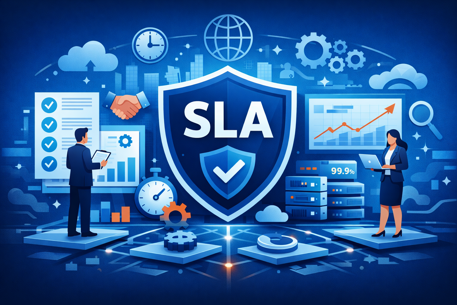  SLA, para que serve e como estruturar um acordo de nível de serviço que reduza riscos, aument
