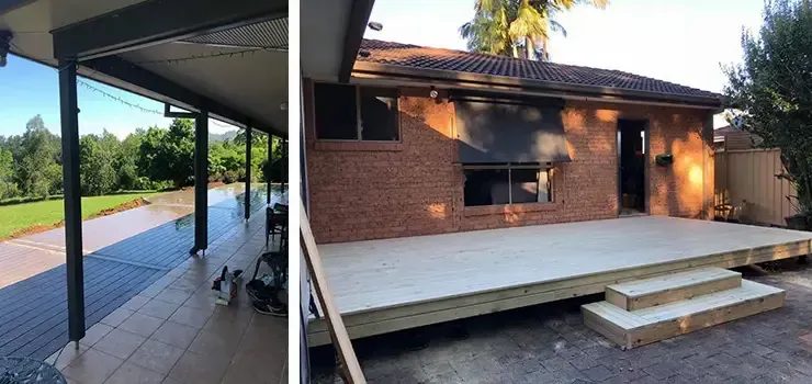 Shed With Extended Ground Level Deck — Alcando Renovations & Maintenance In Taree, NSW