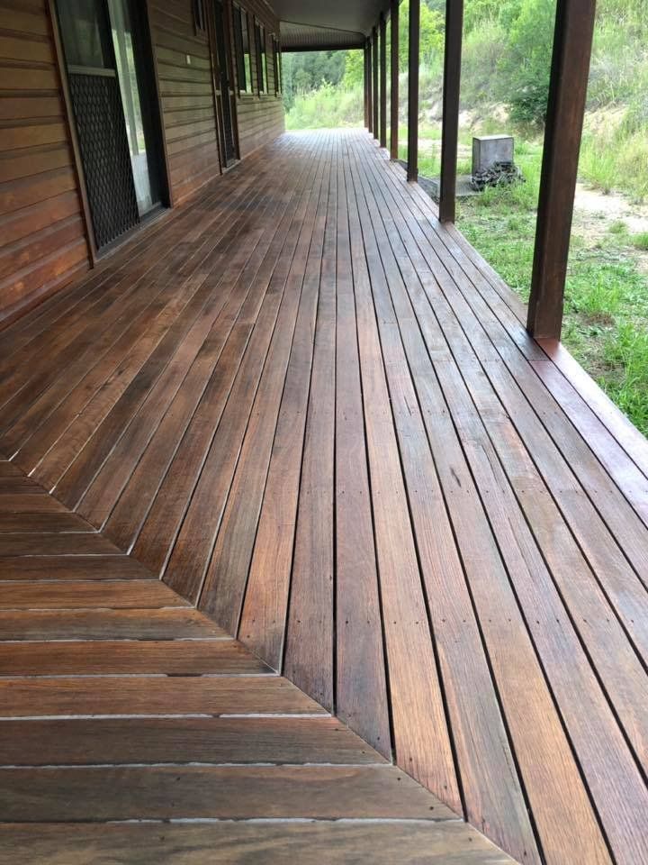 A Long Wooden Porch Leading to A House — Alcando Renovations & Maintenance In Taree, NSW