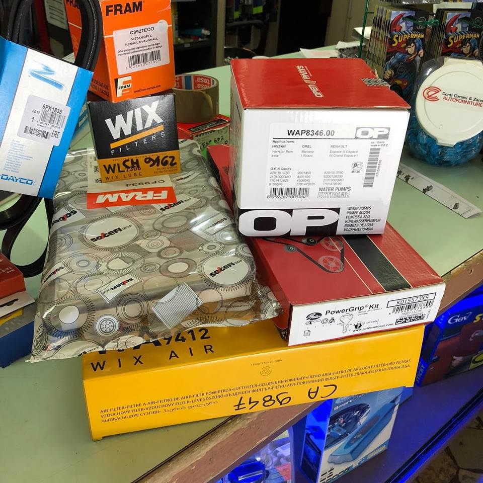 minuteria e pezzi di ricambio