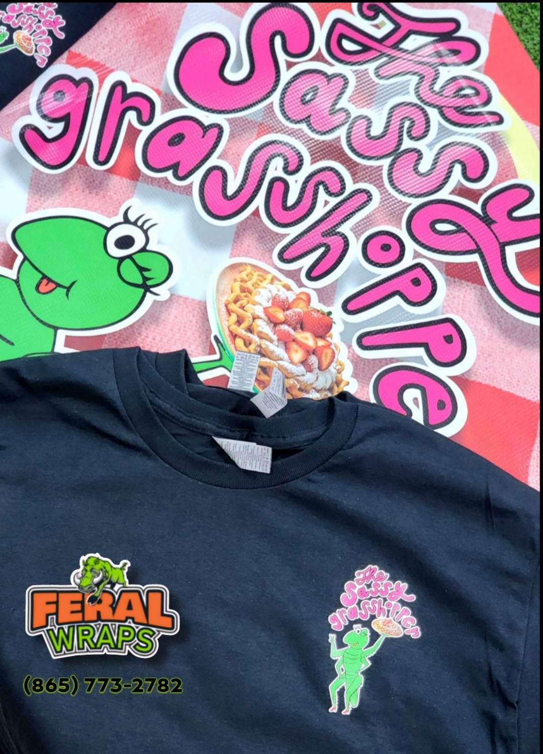 A t-shirt that says feral wraps on it