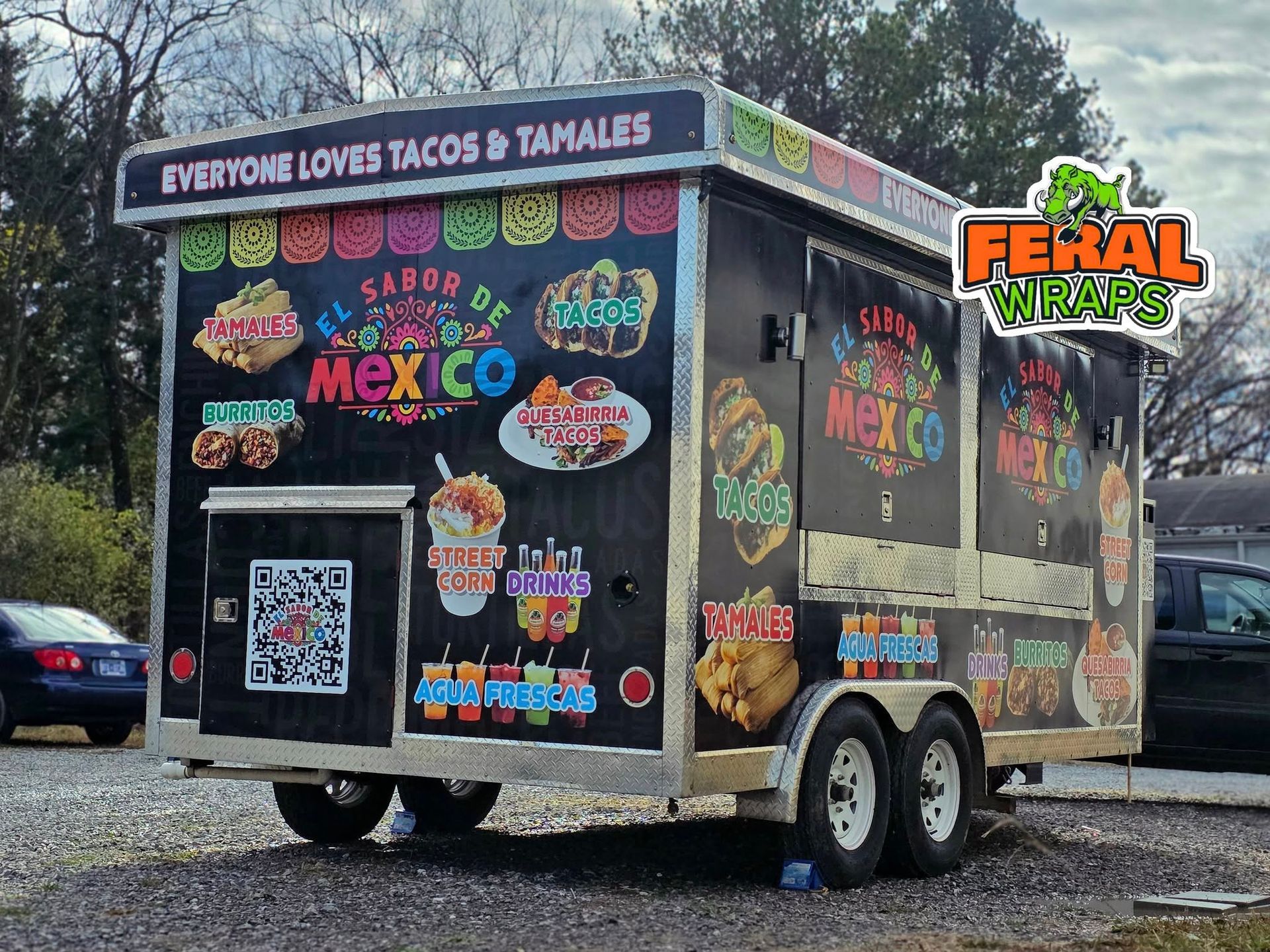 Black food truck, 