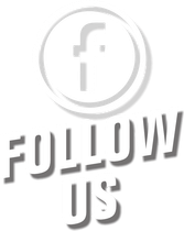 A logo for a facebook page that says `` follow us ''.