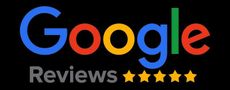 A google review logo with five stars on it