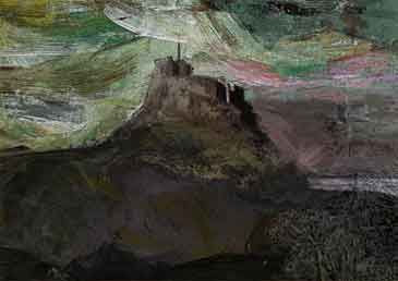 Lindisfarne Castle by MiE Fielding. Limited edition signed print. From the book 'The Sound of a Landscape'.