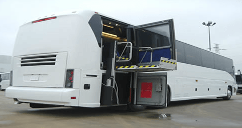 Photograph, Shuttle white exterior with compartment open