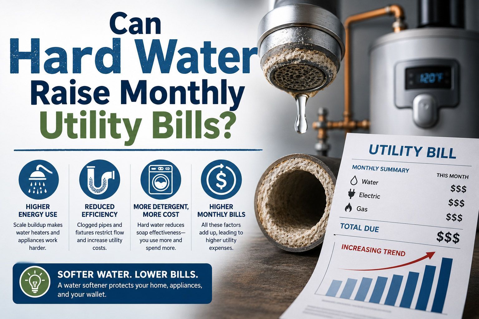 Can Hard Water Raise Monthly Utility Bills