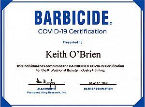Barbicide Certification