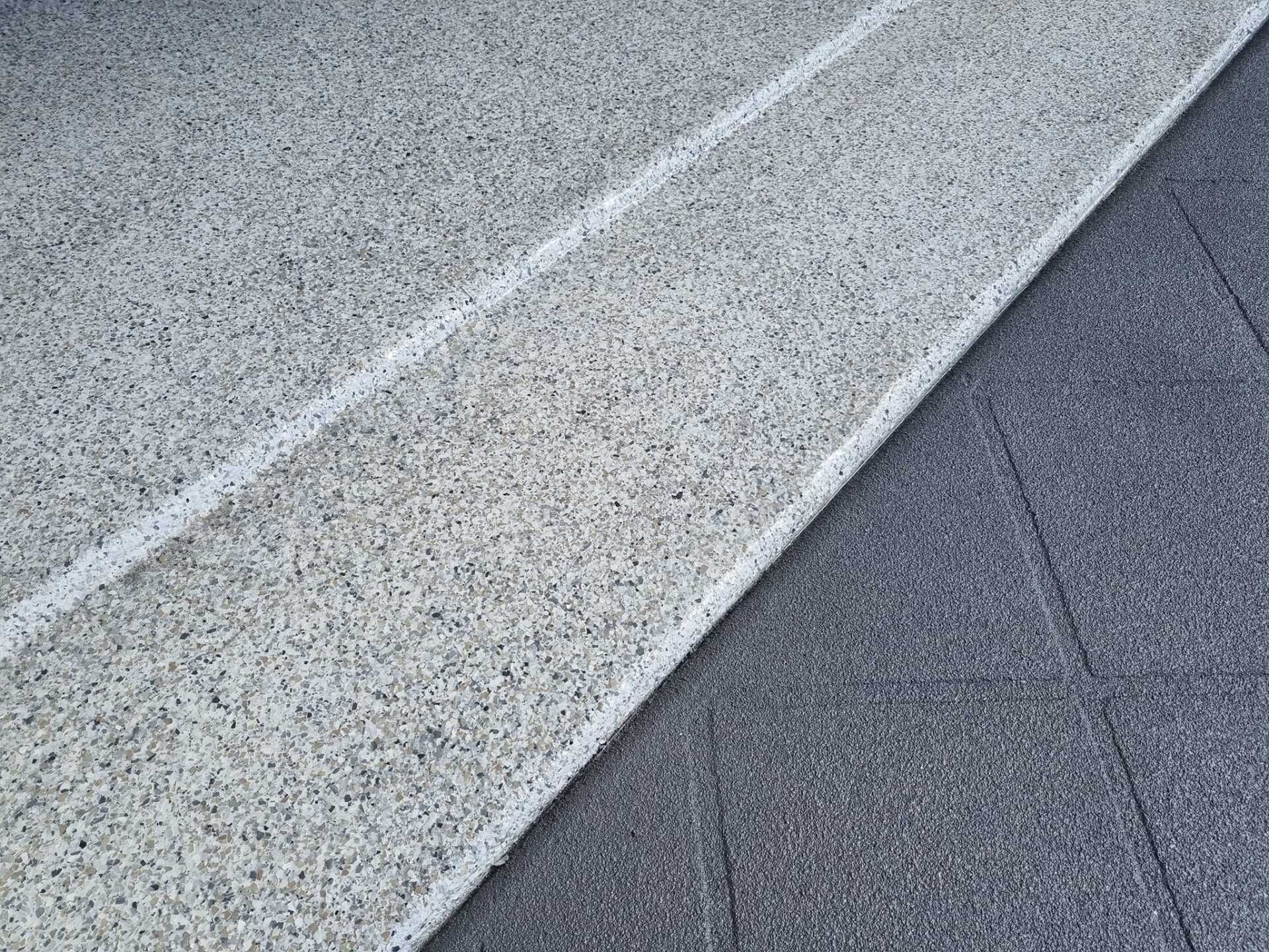 Diagonal Pavement With White Stripe Dividing Light and Dark Grey Textured Surfaces — SRS Concreting In Glenvale, QLD