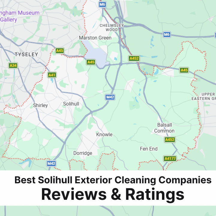 Map of Solihull with text