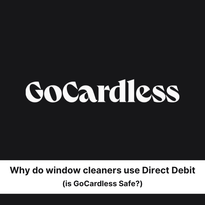 GoCardless logo on black background with text: