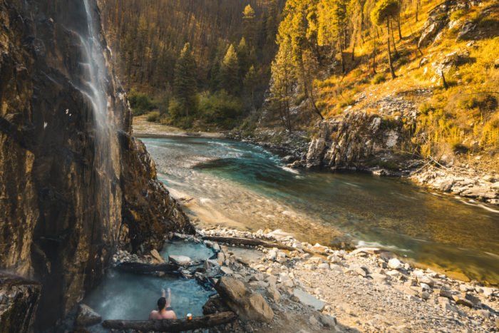 Pine Flats Hot Springs in Lowman Idaho