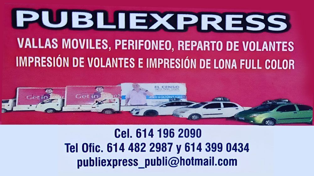 PUBLIEXPRESS - Servicios de Publicidad Móvil en Chihuahua
