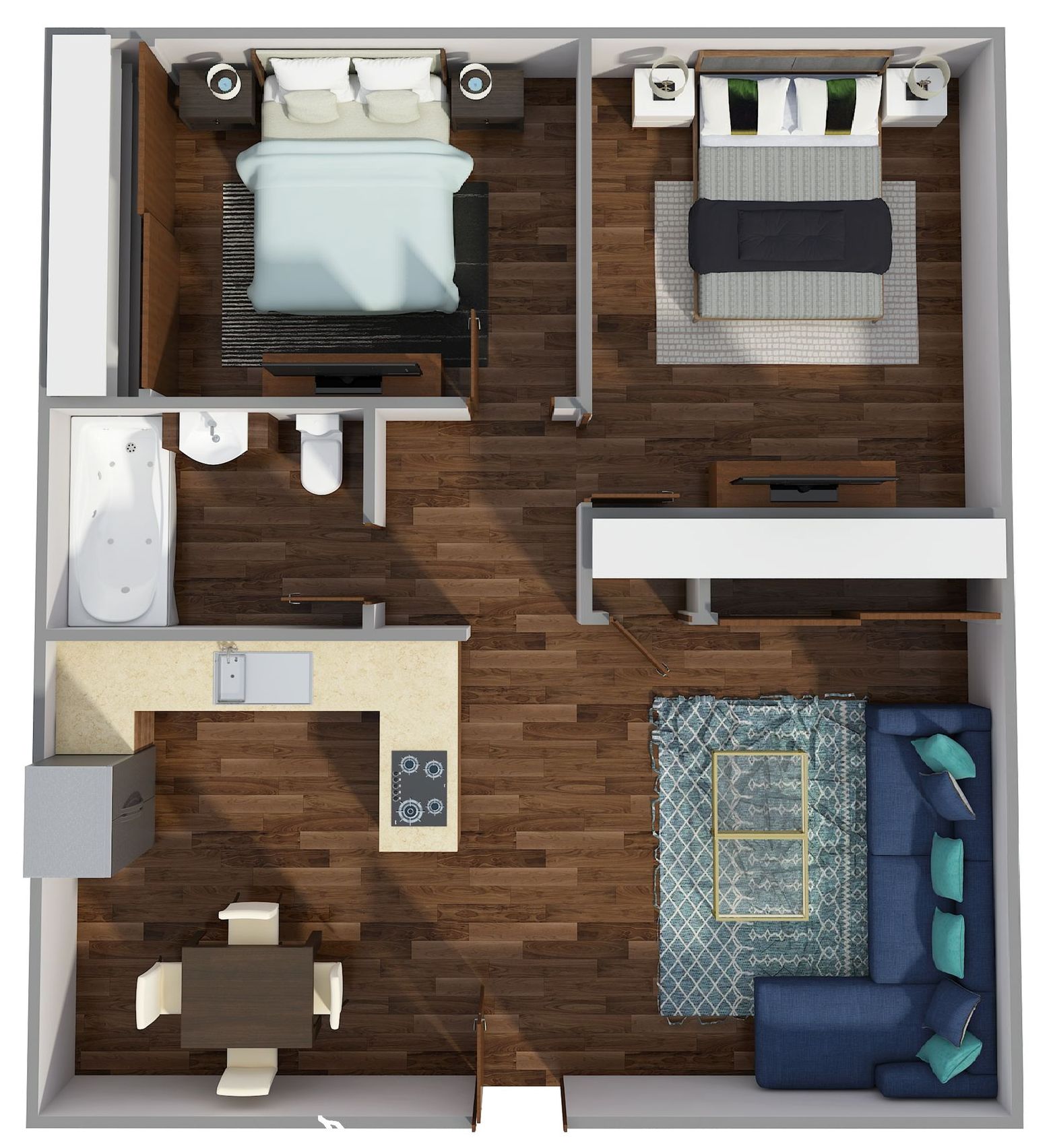 2 Bed | 1 Bath