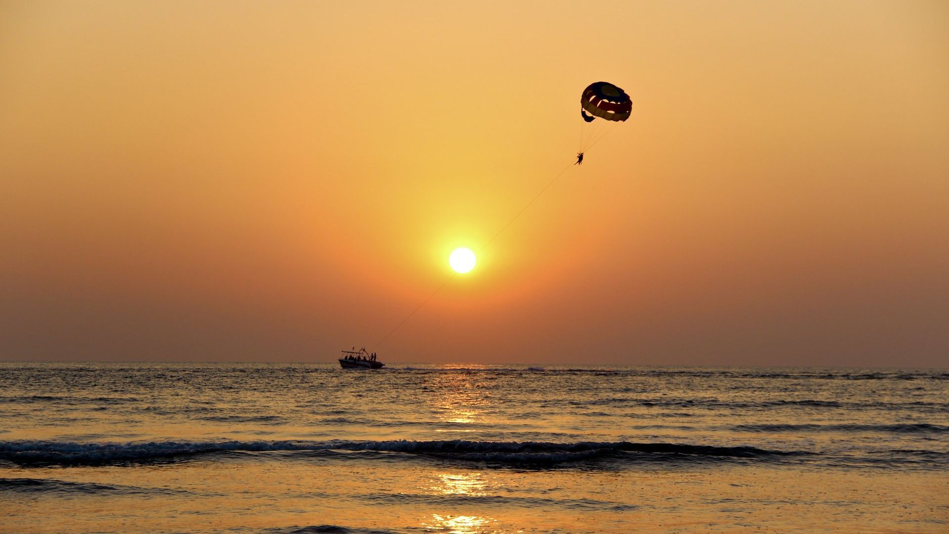 sunset parasailing