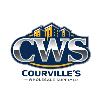 Logo for Courville’s Wholesale Supply LLC featuring 