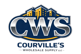 Logo for Courville’s Wholesale Supply LLC featuring 