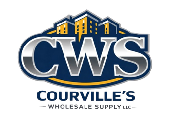 Logo for Courville’s Wholesale Supply LLC featuring 