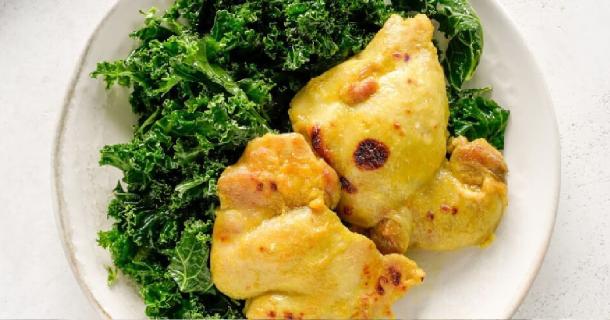 Honey Turmeric Chicken with Kale Salad