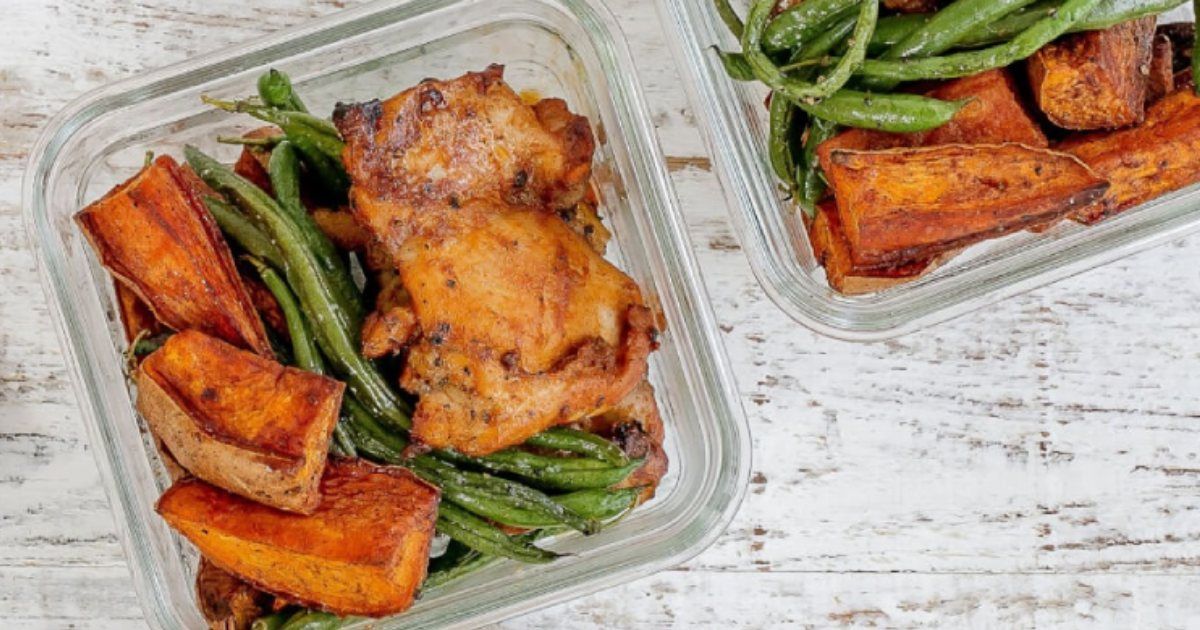 Sheet Pan Smoky Chicken, Sweet Potato & Green Beans