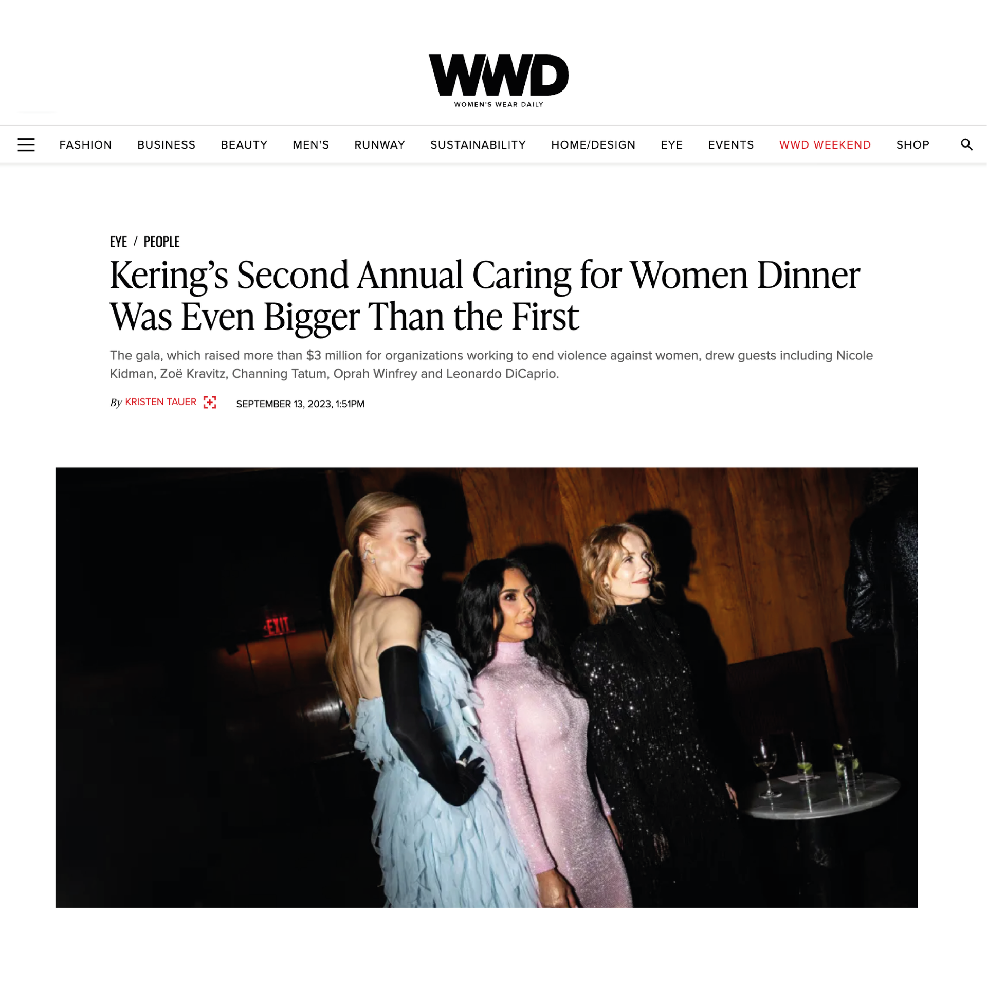 Kering Caring for Women JWP