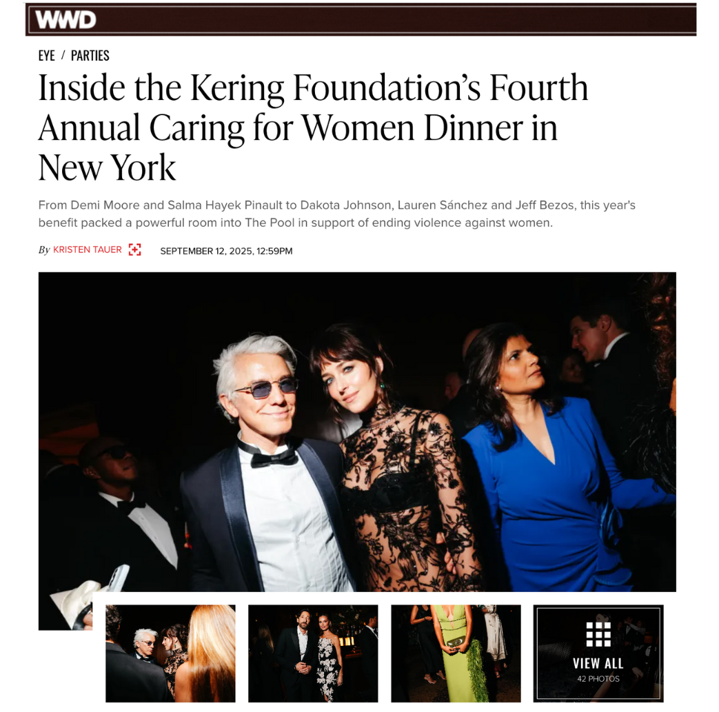 The most famous and most influential figures: few events in New York bring them all together in one room like the Kering Foundation’s Caring for Women dinner. On Thursday night, the charitable event returned to The Grill and The Pool for its fourth year, raising a record-making $4.5 million in support of ending gender-based violence.