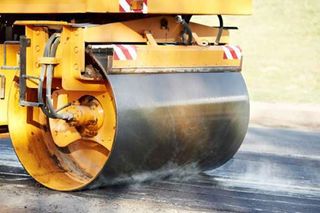 Compactor Roller at Asphalting Work - Asphalt in Glenwood, IA