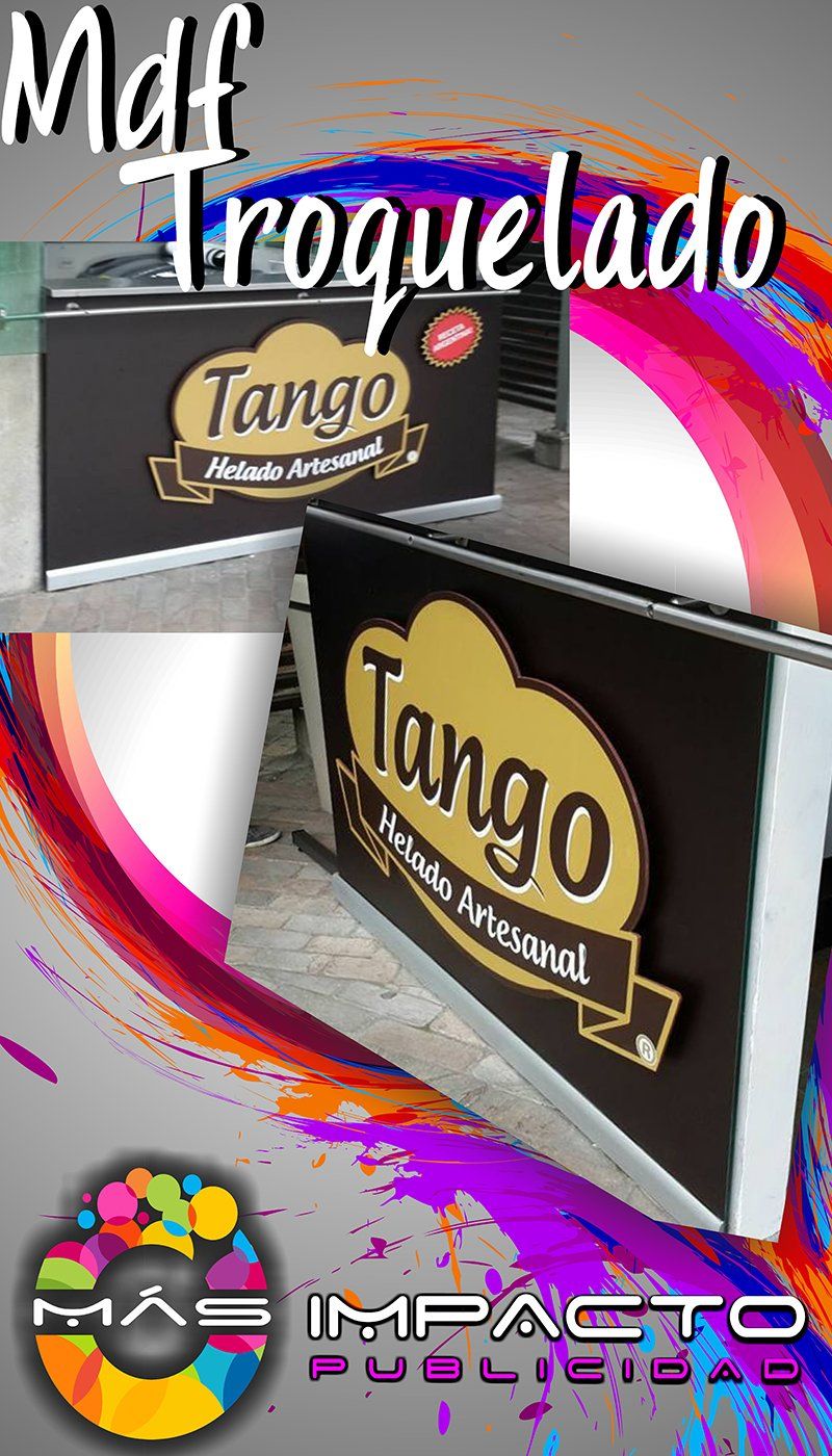 Impacto Publicidad mdf troquelado