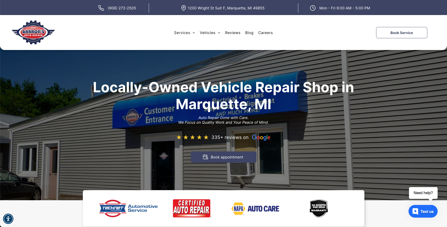 Barron's Auto Repair | Marquette, MI