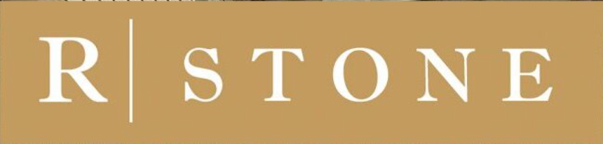 The word rstone is written in white letters on a brown background.