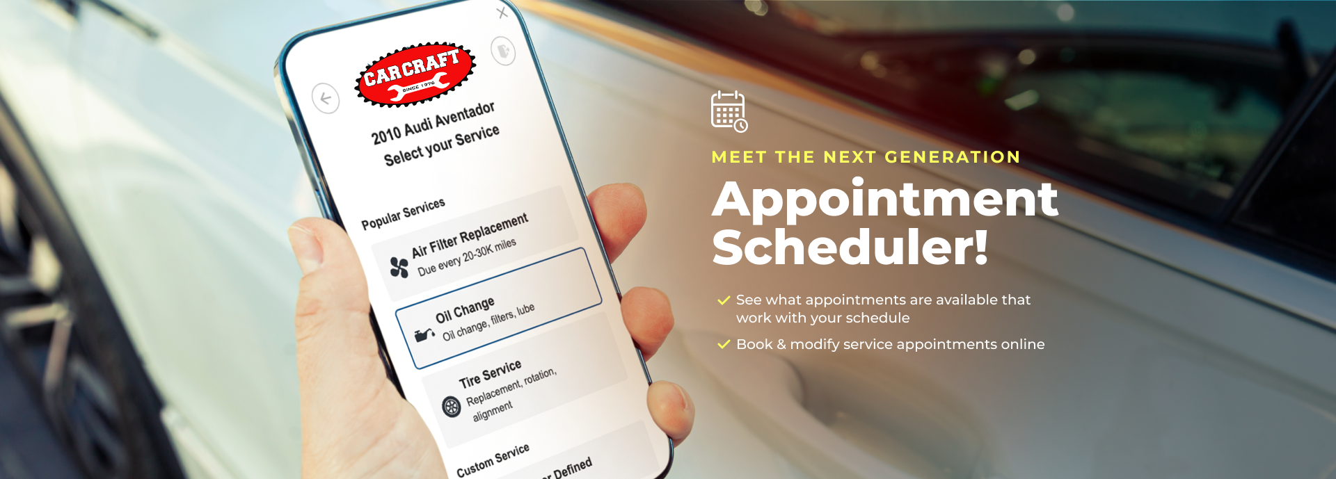 Appointment Scheduler - Car Craft of Athens