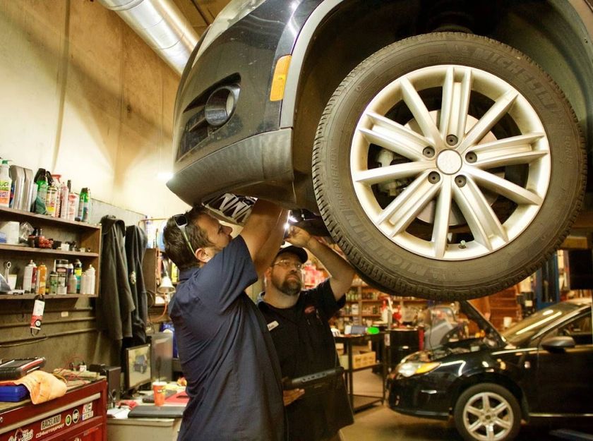 Mechanics Inspect Ca at Car Craft of Athens - Athens Auto Repair