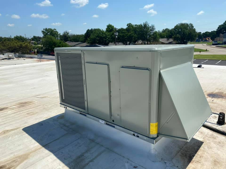 HVAC On Roof — Weatherford, TX — Texas Air Conditioning & Heating