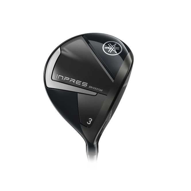 A black golf club with the number 3 on it is on a white background.