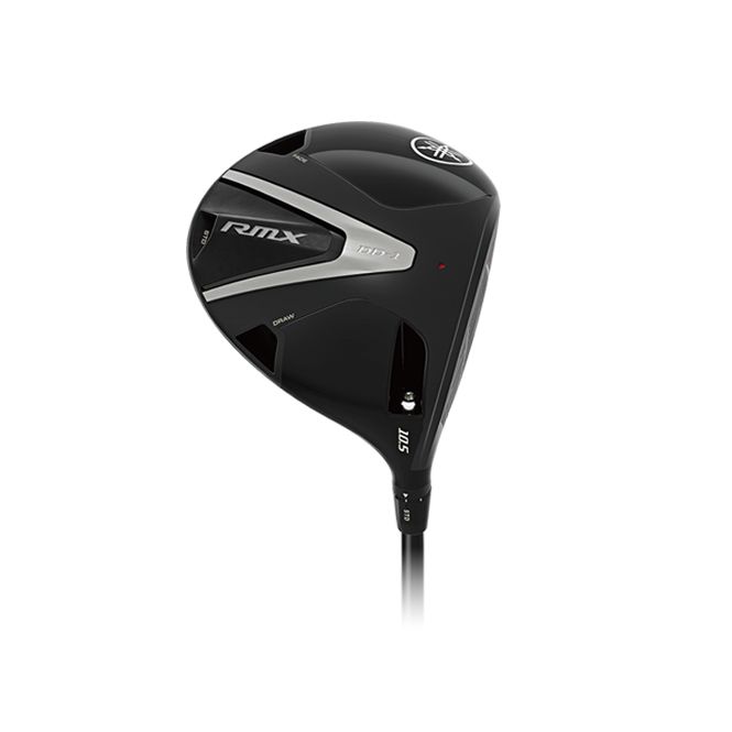 Black Yamaha RMX golf driver with silver accents and logo.