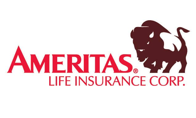 The logo for ameritas life insurance corp. has a lion on it.